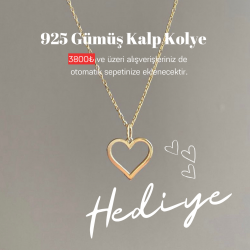 3800 TL ve üzeri alışverişlerinizde HEDİYE 925 Gümüş Kalp Kolye 3800 TL ve üzeri alışverişlerinizde HEDİYE 925 Gümüş Kalp Kolye
