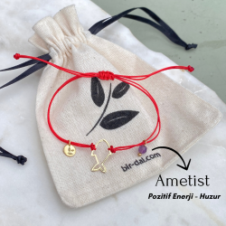 Doğal Ametist BALIK Bileklik