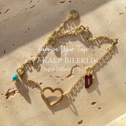 777 Doğal Turkuaz Şans Taşı Bileklik 777 Doğal Turkuaz Şans Taşı Bileklik