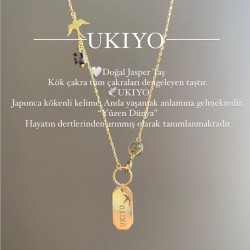 UKIYO Doğal Jasper Sevgi ve Özgüven Taşı Kolye | 925 Gümüş UKIYO Doğal Jasper Sevgi ve Özgüven Taşı Kolye | 925 Gümüş